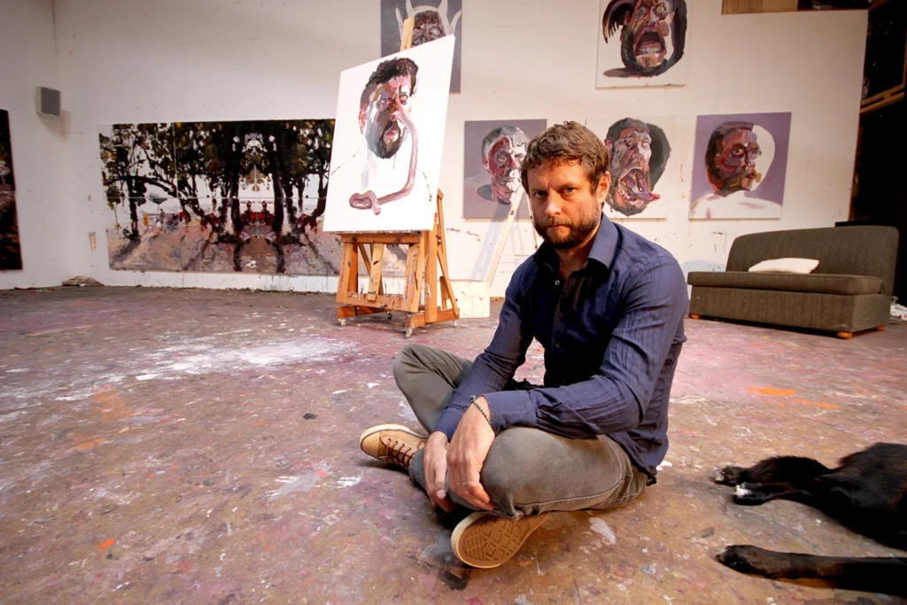 Image credit: Ben Quilty in his studio, photography by Andre de Borde.
