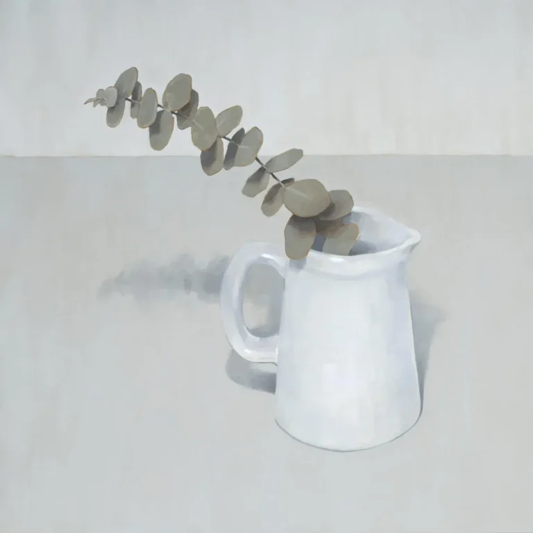 Jug with eucalypt