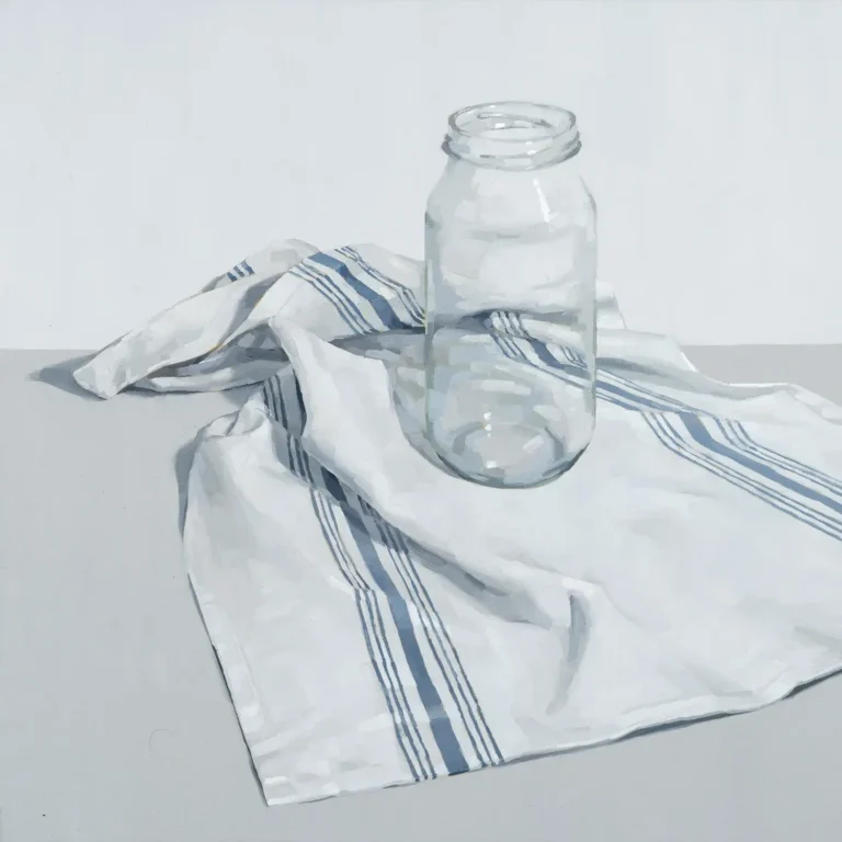 Jar and teatowel