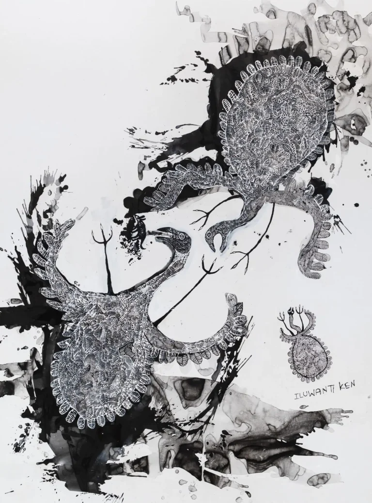 Walawuru ngunytju kukaku ananyi (Mother eagles going hunting) 427