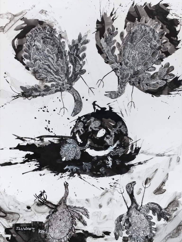 Walawuru ngunytju kukaku ananyi (Mother eagles going hunting) 418
