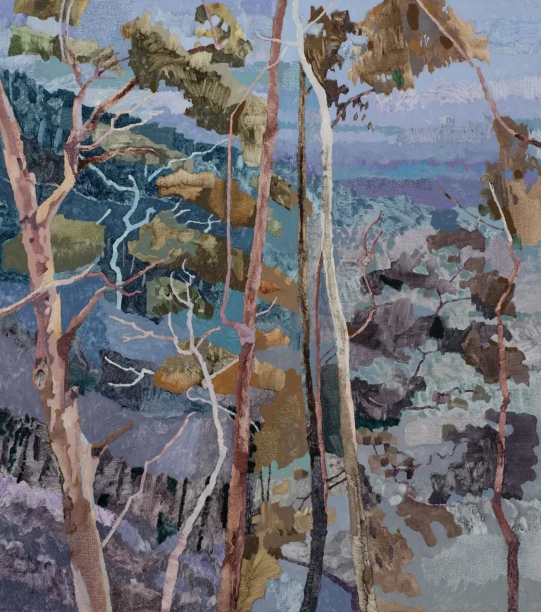 View through trees, Mount Alexander