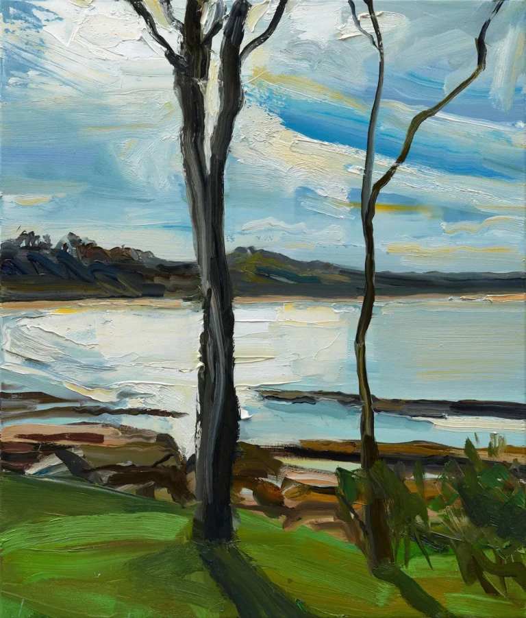 Currarong trees against the day