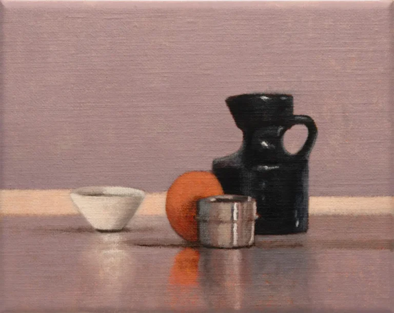 Still life with clay pot
