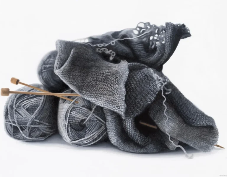 Unfinished knitting