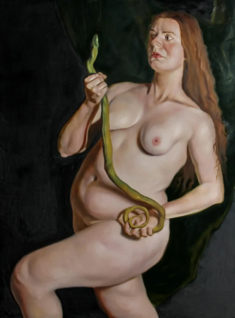 Girl with snake