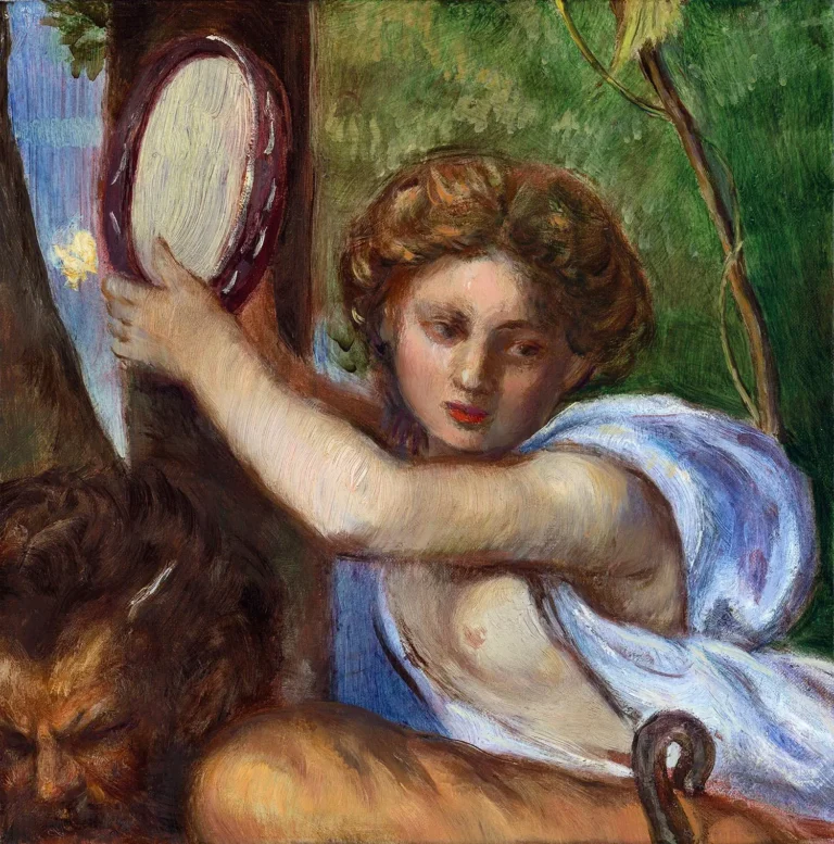 Blue Maenad (study after Titian’s Bacchus and Ariadne)