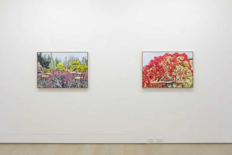 Installation view of ‘Visitors’ by Monica Rohan