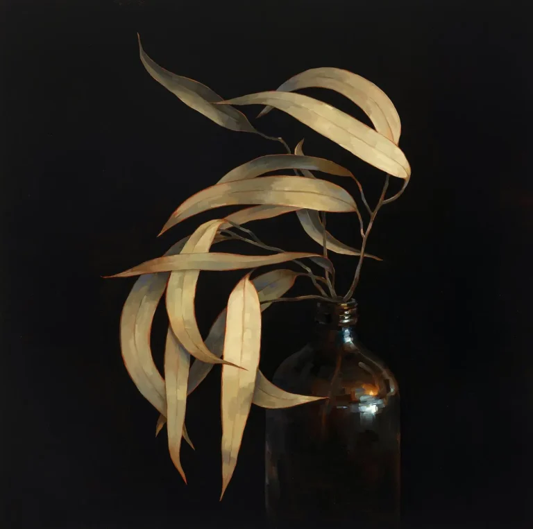 Dry gum leaves