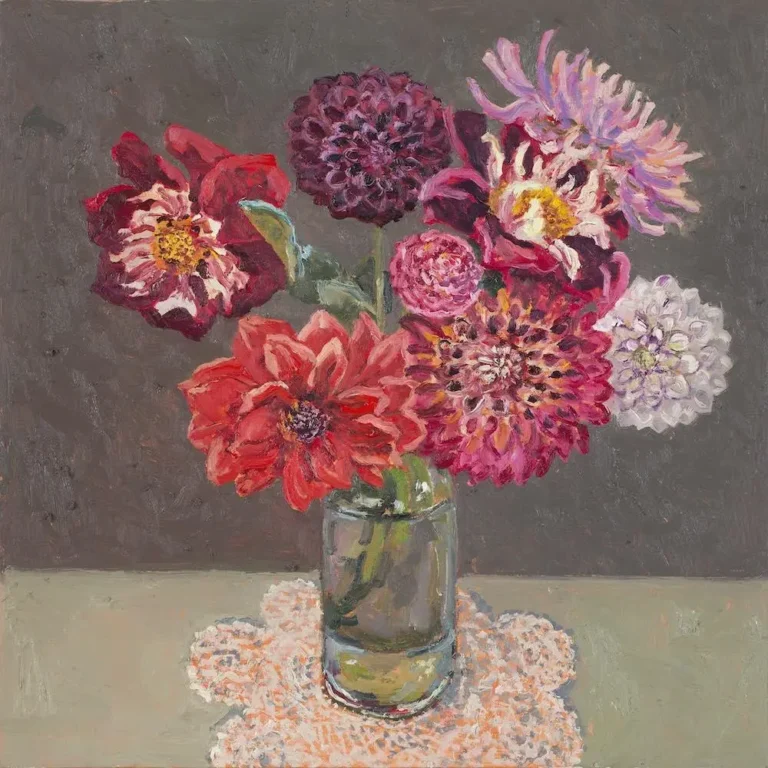 Bunch of dahlias