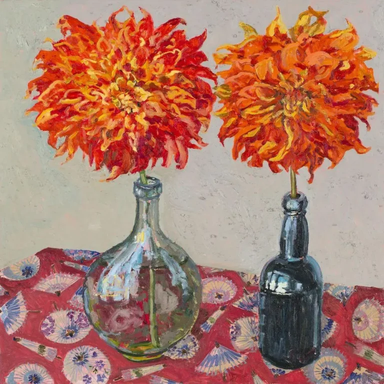 Two dahlias