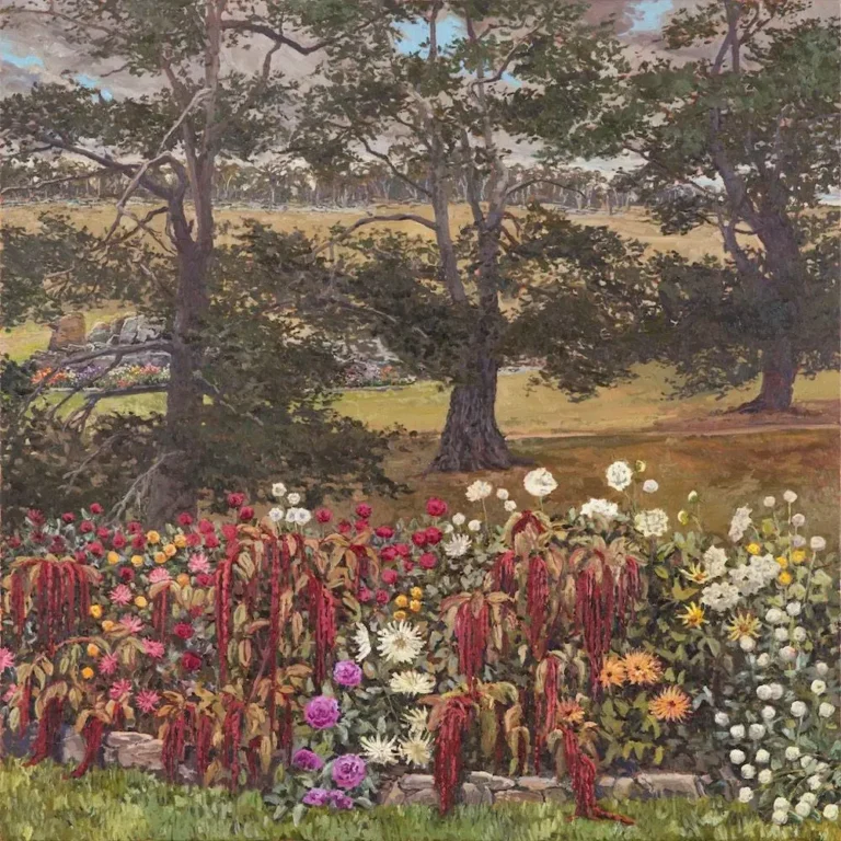 Dahlias and love lies bleeding