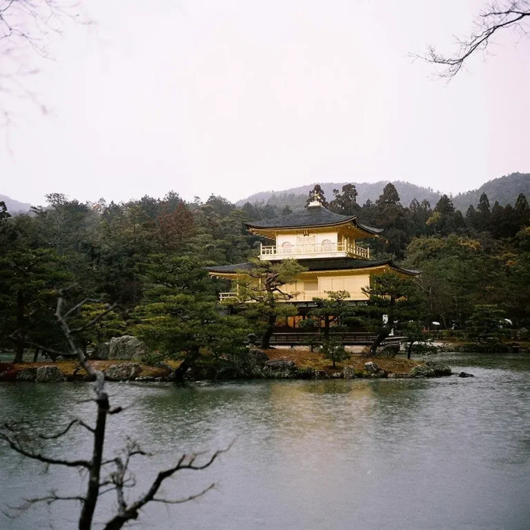 It was raining (Kinkaku-ji)