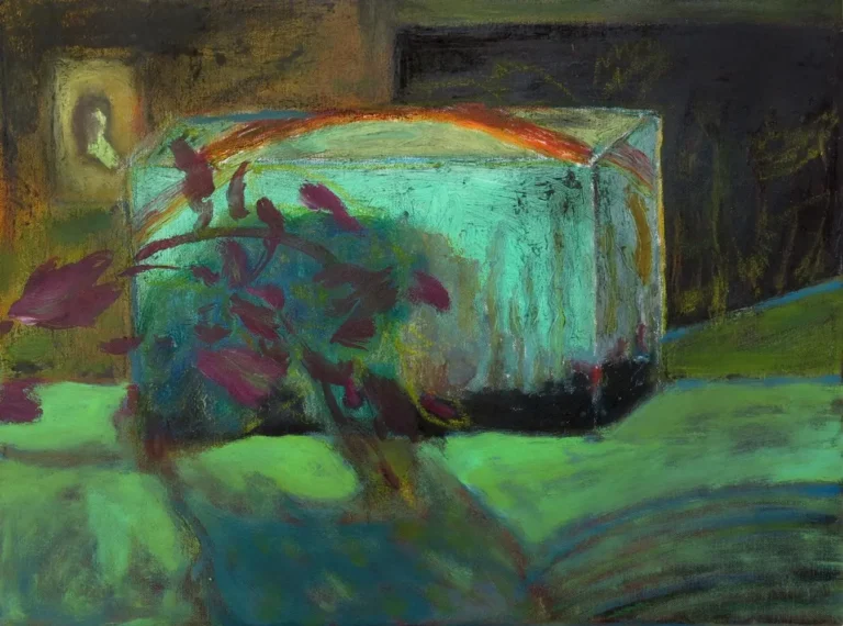 Asleep at home in a fish tank