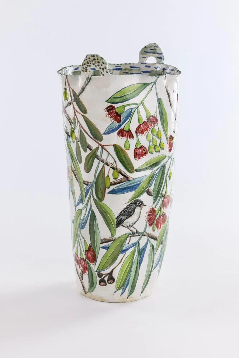 Flowering ironbark and mistletoe bird (I)