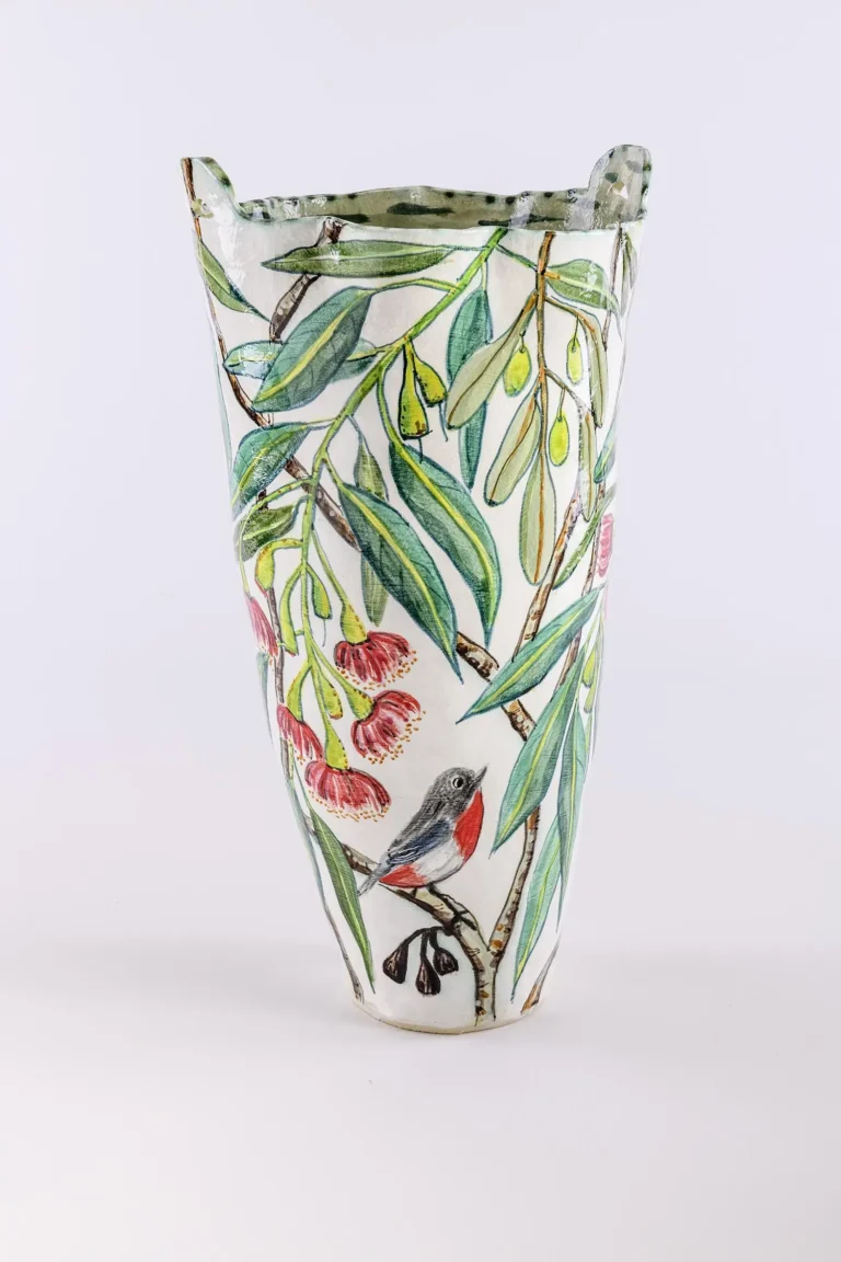 Flowering ironbark and mistletoe bird (II)