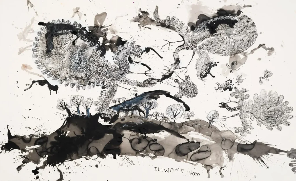 Walawuru ngunytju kukaku ananyi (Mother eagles going hunting) 439-20