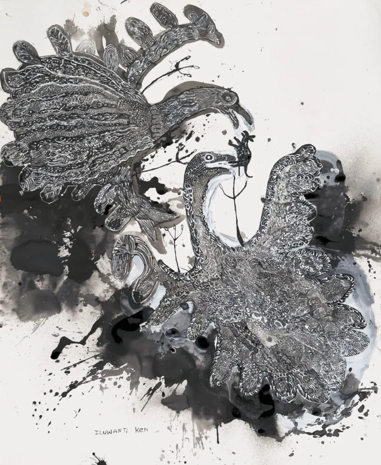 Walawuru ngunytju kukaku ananyi (Mother eagles going hunting) 537-20