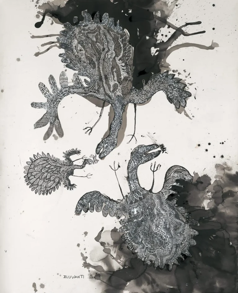 Walawuru ngunytju kukaku ananyi (Mother eagles going hunting) 152-21