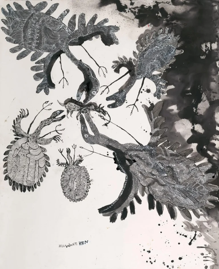Walawuru ngunytju kukaku ananyi (Mother eagles going hunting) 153-21