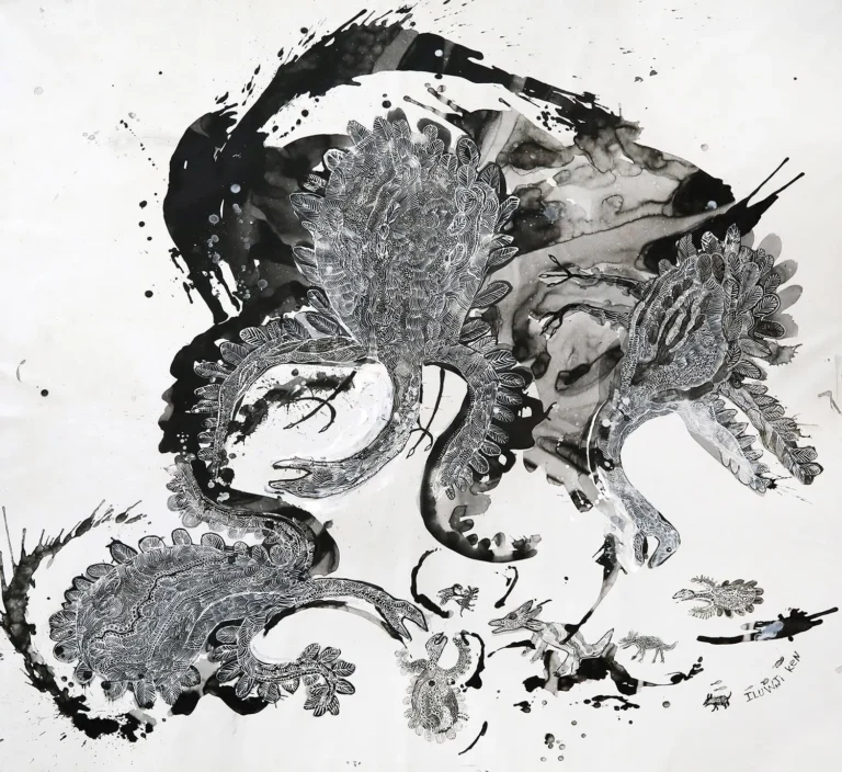 Walawuru ngunytju kukaku ananyi (Mother eagles going hunting) 944-21