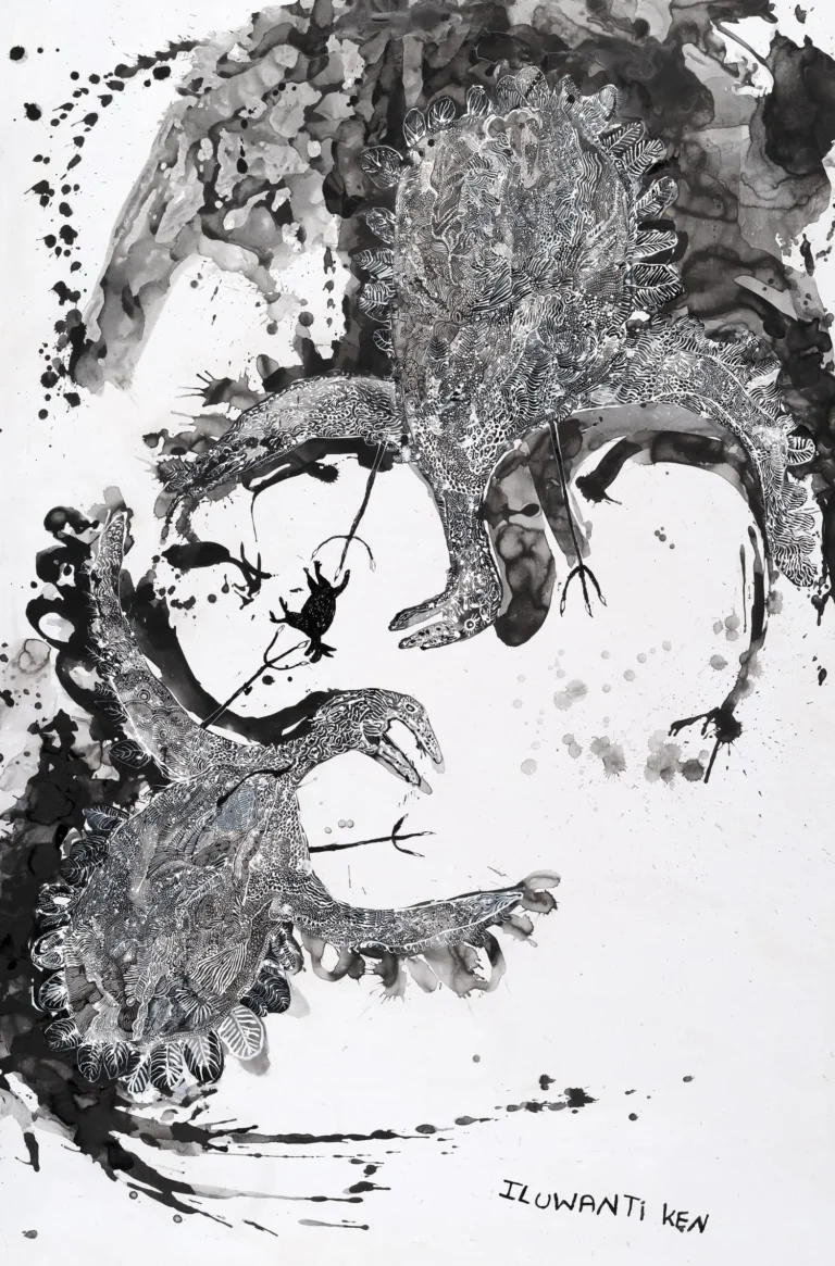 Walawuru ngunytju kukaku ananyi (Mother eagles going hunting) 214-22