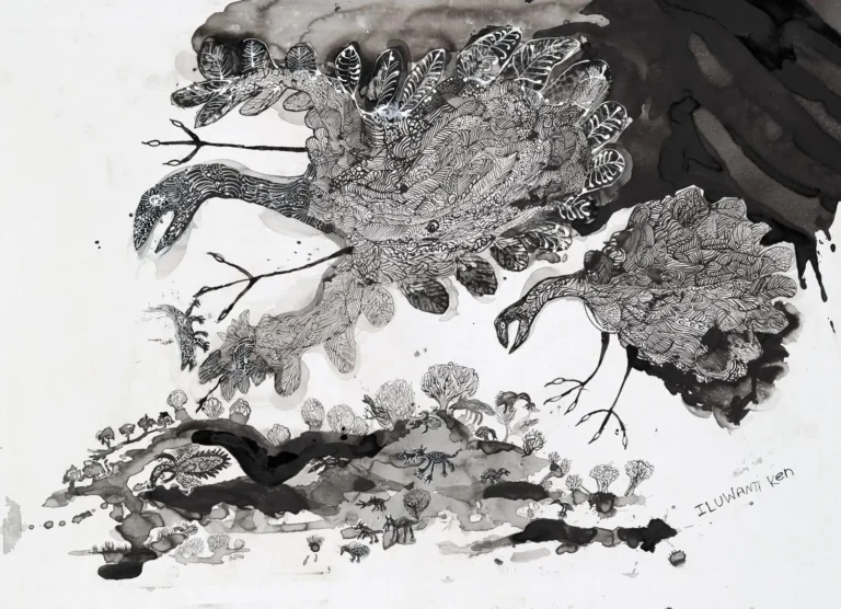 Walawuru ngunytju kukaku ananyi (Mother eagles going hunting) 232-22