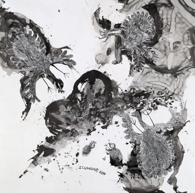 Walawuru ngunytju kukaku ananyi (Mother eagles going hunting) 233-22