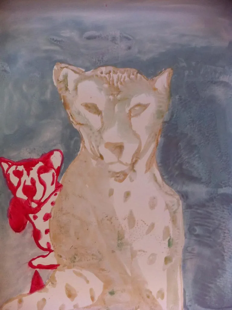 Two cheetahs