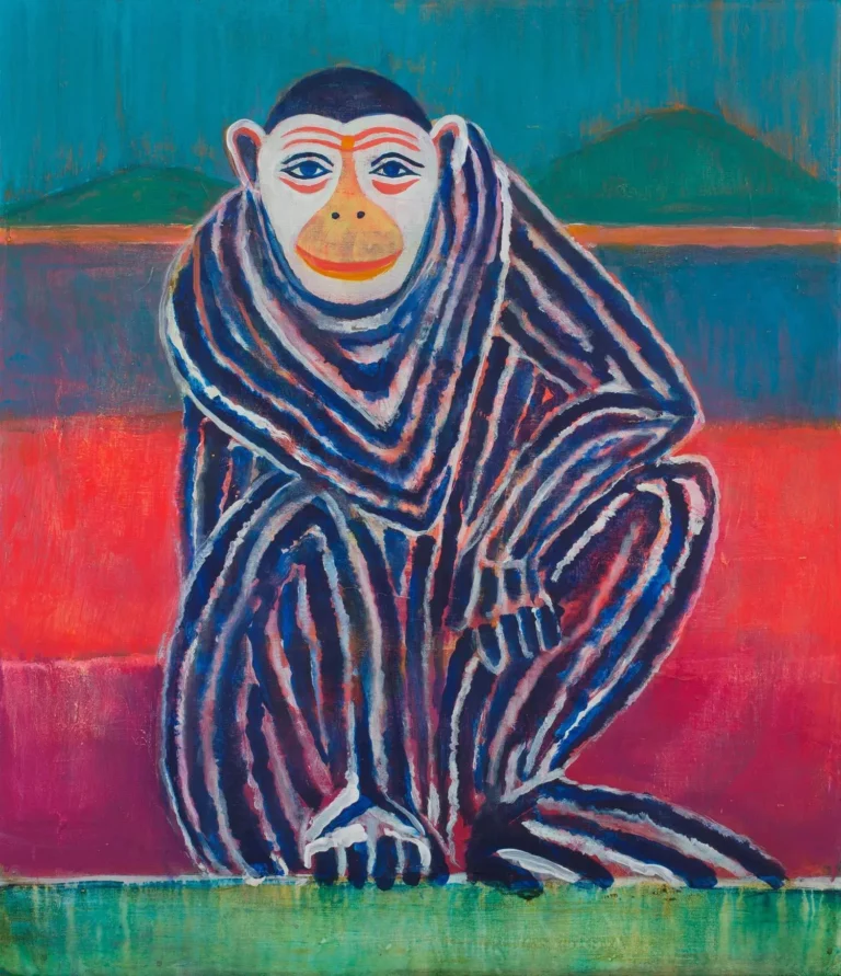 Hanuman at the lake (dusk)