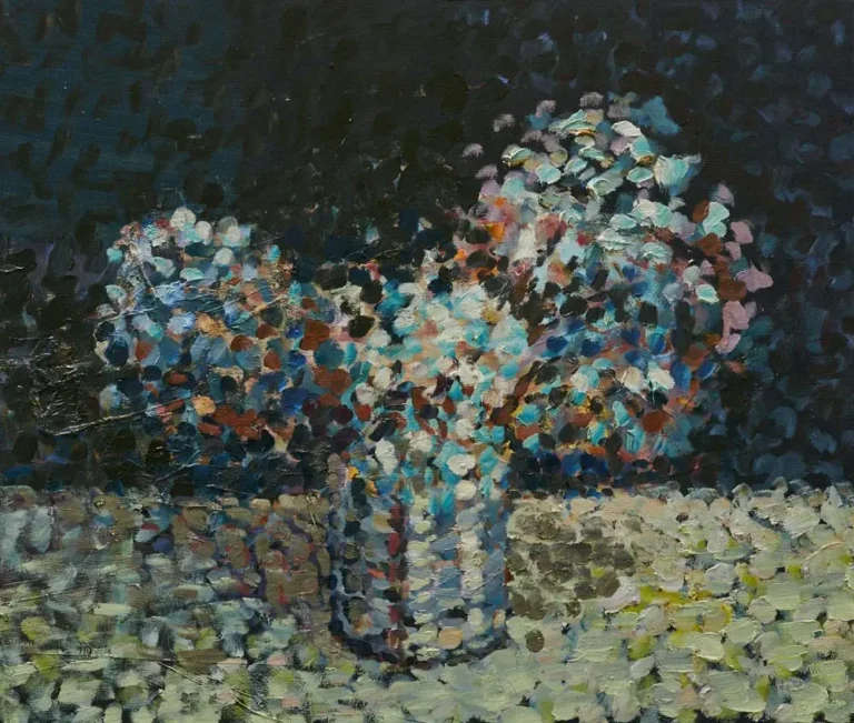 Hydrangeas in a tin