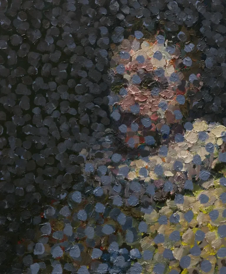 Pointillist self-portrait no. 2