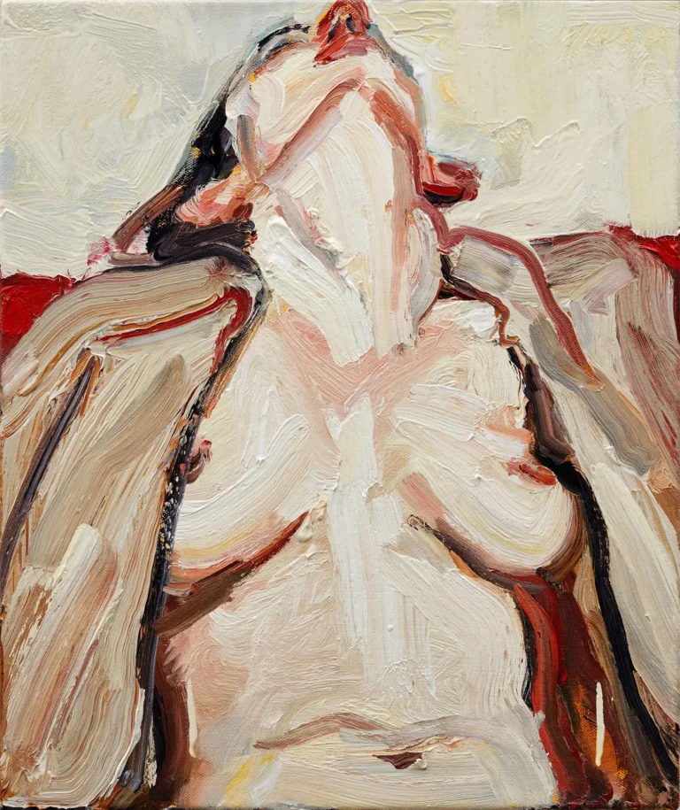 Woman leaning back