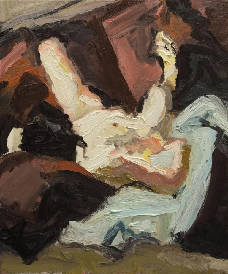 Figure on a couch