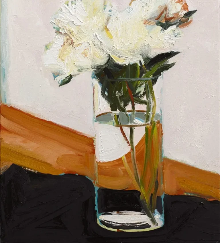 Still life with peonies