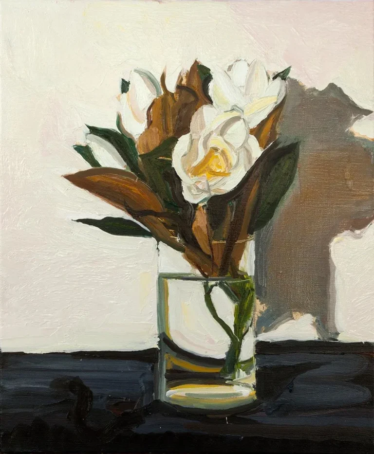 Still life with magnolias