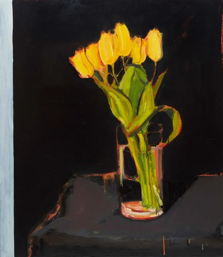 Studio still life (yellow tulips)