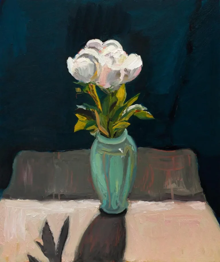 Peonies against sunlight