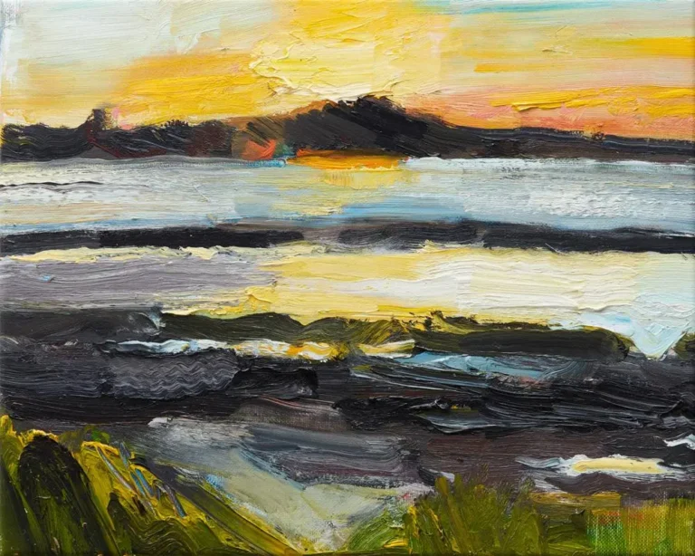 Sunset on the coast
