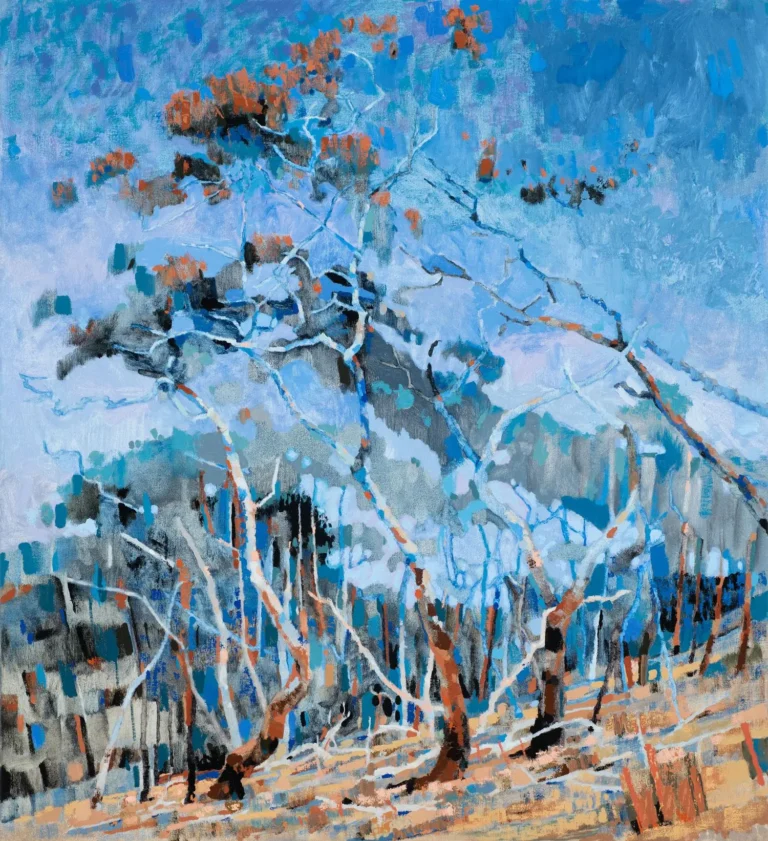 Woodland Eucalypts, blue