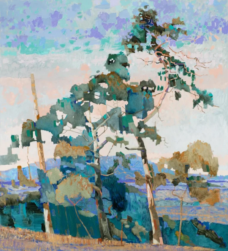 Eucalypts and Mount Macedon
