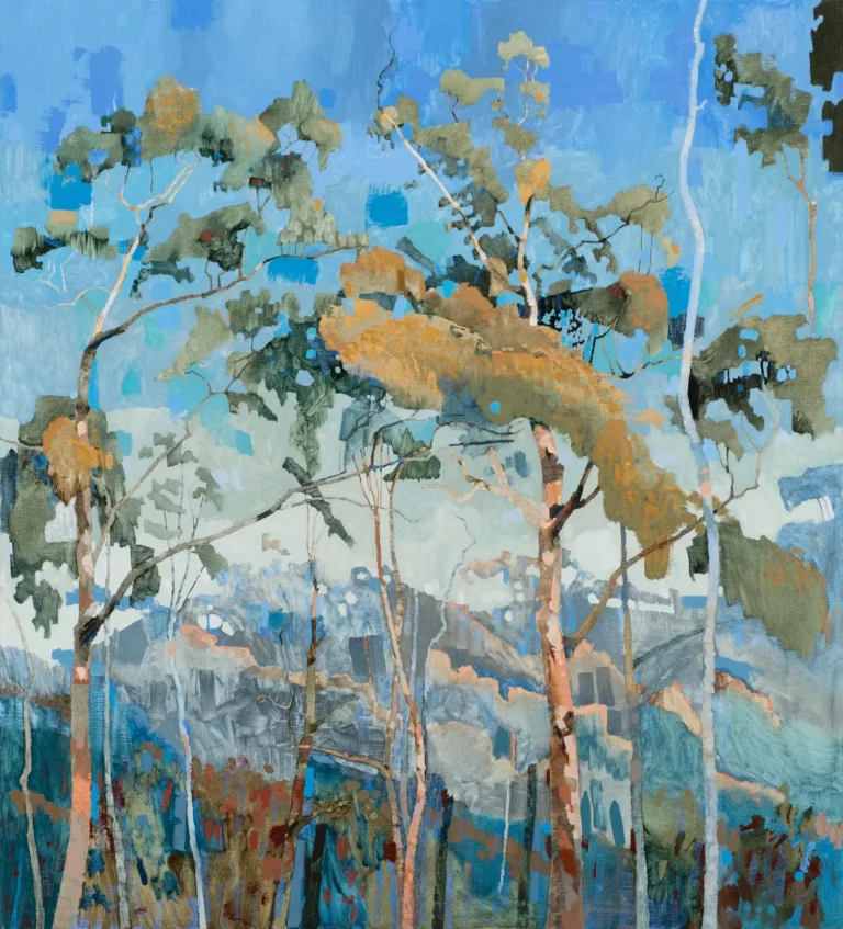 Looking through trees, Wombat Creek