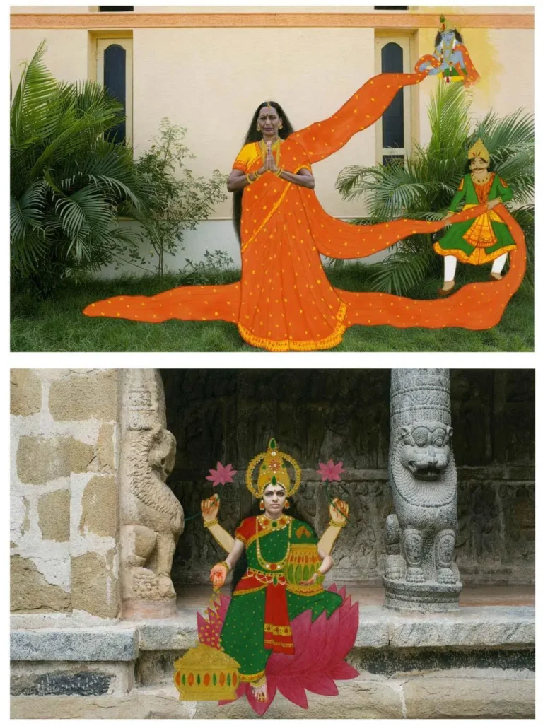Mother/Draupadi and Self/Lakshmi from Mother and I series