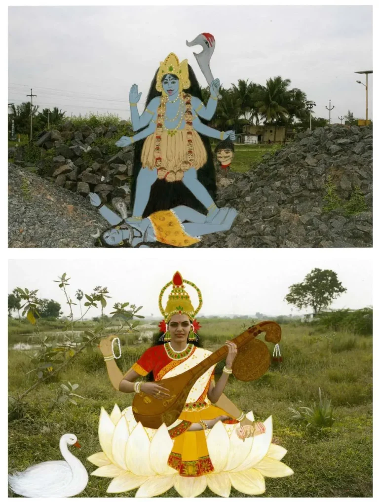 Mother/Kali and Self/Saraswati from Mother and I series