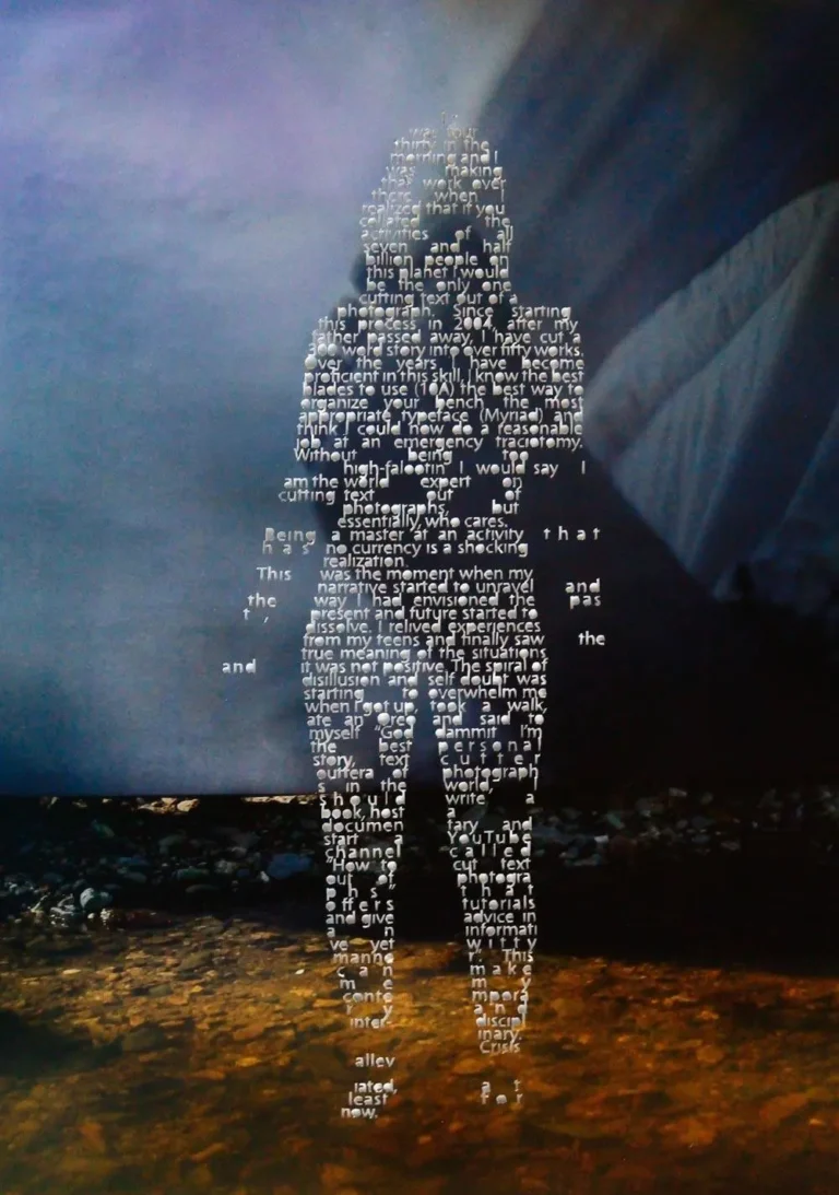 Cutting text out of photographs
