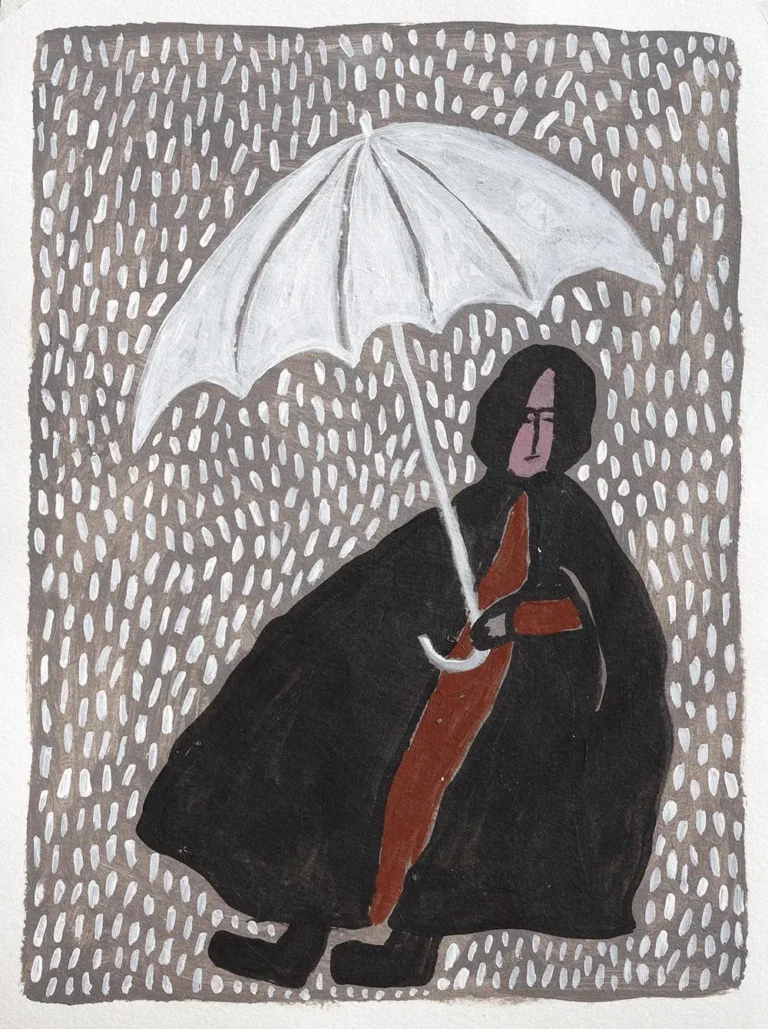 In the rain