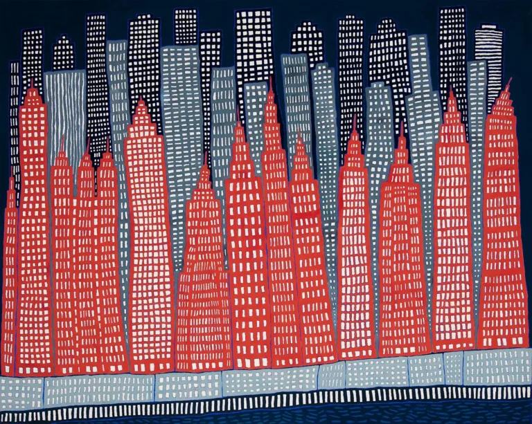 Manhattan by night (on the circle line)