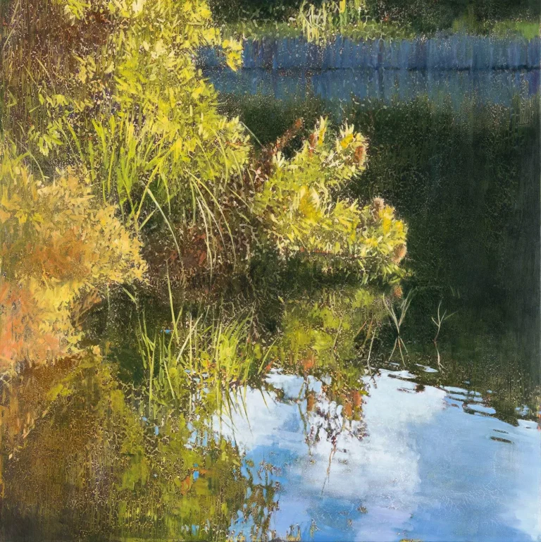 Banksias and reeds, Blue Lake