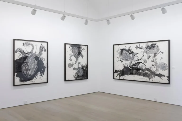 Installation view ‘Walawuru ngunytju kukaku ananyi (Mother eagles going hunting)’