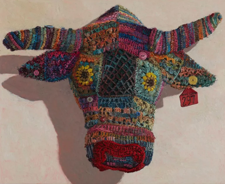 Ekka crocheted cow head